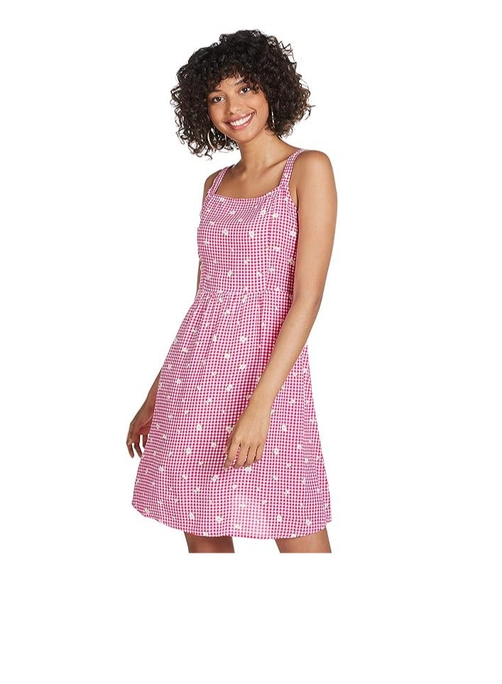 A&D And Women's Ss21An146Drw5A Dress, Color: Pink, Size: S - Image 1
