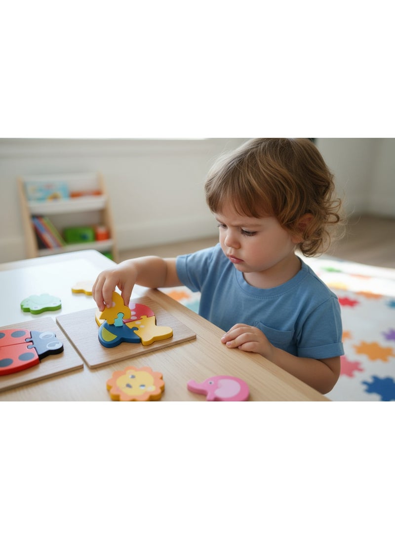 لغز طائرة خشبي ثلاثي الأبعاد للأطفال، لعبة منتسوري تعليمية لتعلم الحروف وتنمية المهارات الحركية الدقيقة، مناسب من عمر 18 شهرًا - Image 5