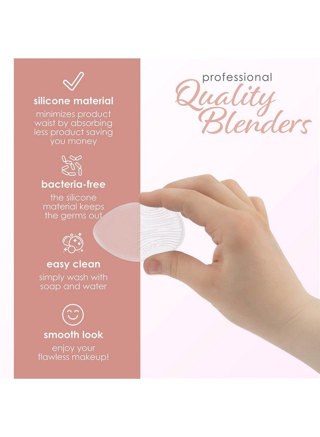 Pure Beauty Works Pro Blending Trio 2 Silicone Blending Sponges 1 Makeup Sponge Premium Quality Foundation Blender Cosmetic Beauty Tool Applicator 3Pc - Image 3