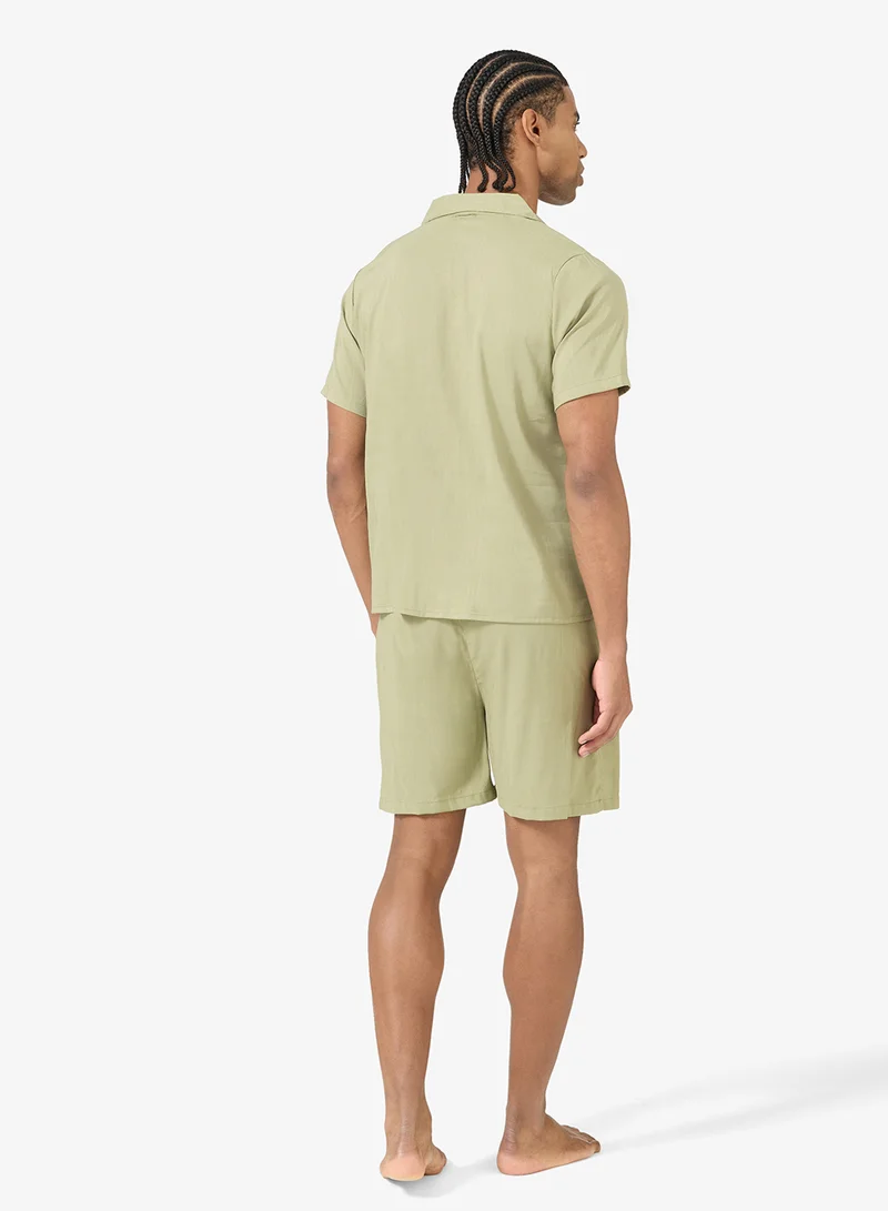 Seventy Five Nightwear Shirt & Shorts Set