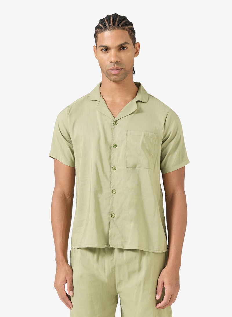 سفنتي فايف طقم بيجامة قميص وشورت - Image 3