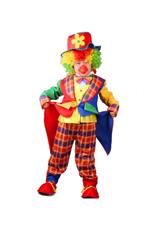 NIBEMINENT Halloween children dress up as clowns, masquerade balls, performance costumes, boys' and girls' clown clothes - Image 1