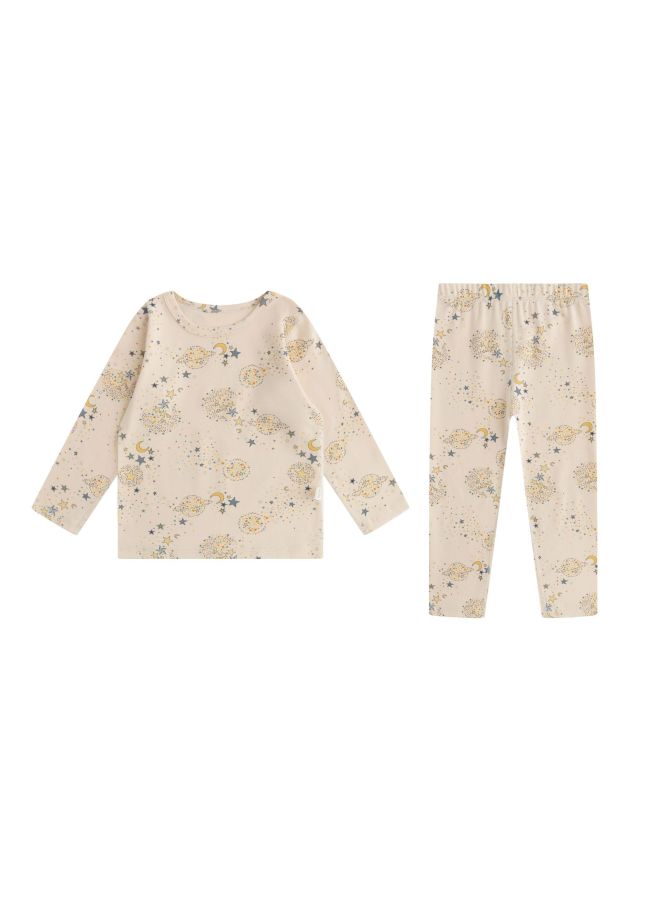 Autumn Kidsren's Pure Cotton Category A Ks Christmas Home Clothes Set 25 Years Old Boys And Girls Baby Autum Clothes And Long Pants Pajamas