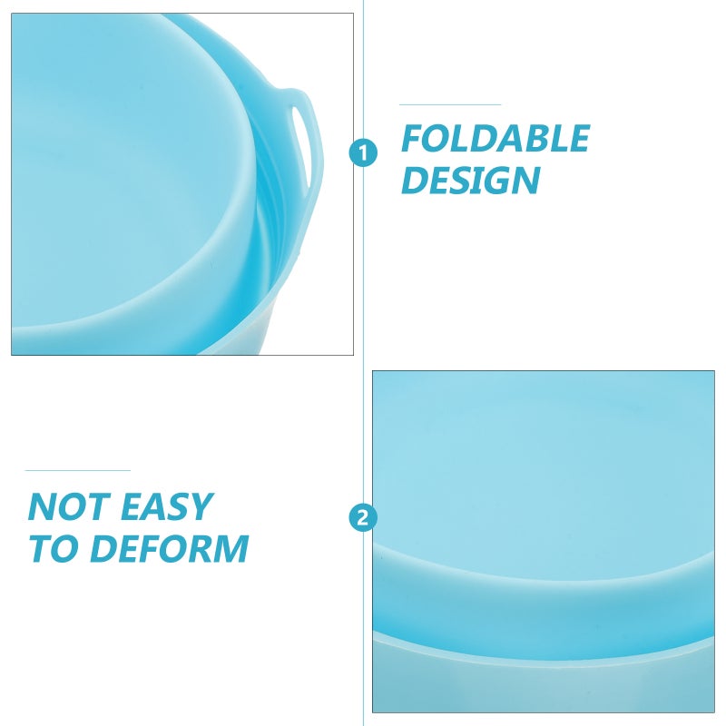 Barbecue Oil Bucket Liner Foldable Oil Bucket Liner Silicone Folding Bucket Liner Compatible for Traeger Grill Pro Grease Bucket - Image 5