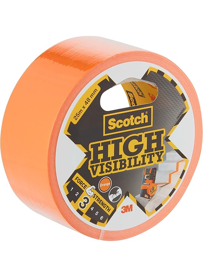 Scotch  Universal Duct Tape High Visibility Repair Canvas 48Mmx25M Orange Color For General Purpose Holds Quickly And Reliably For Everyday Repairs And Projects 1 Roll Pack - Image 1