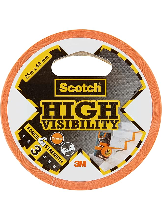 Scotch  Universal Duct Tape High Visibility Repair Canvas 48Mmx25M Orange Color For General Purpose Holds Quickly And Reliably For Everyday Repairs And Projects 1 Roll Pack - Image 2