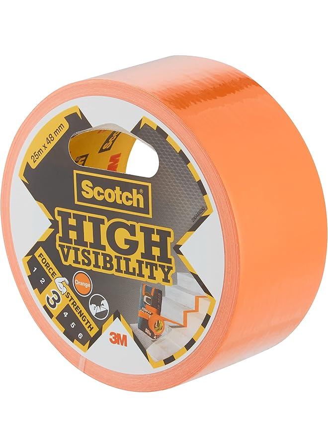 Scotch  Universal Duct Tape High Visibility Repair Canvas 48Mmx25M Orange Color For General Purpose Holds Quickly And Reliably For Everyday Repairs And Projects 1 Roll Pack - Image 3