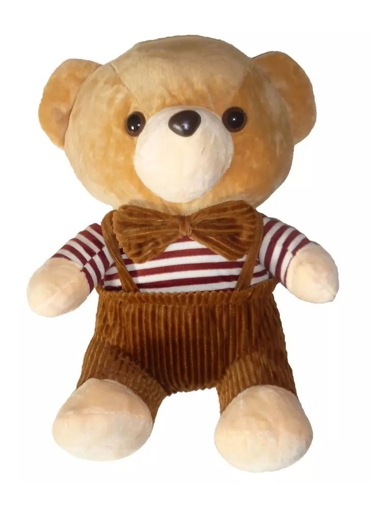 A plush teddy bear stuffed with fiber, large and cute, and ideal as a companion for children, a body pillow for children and babies, a birthday gift and any other occasion - Size 35 cm  - Image 2
