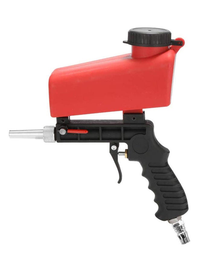 NIBEMINENT Adjustable Aluminum Alloy Handheld Sandblaster Black/Red/Silver  - Image 1