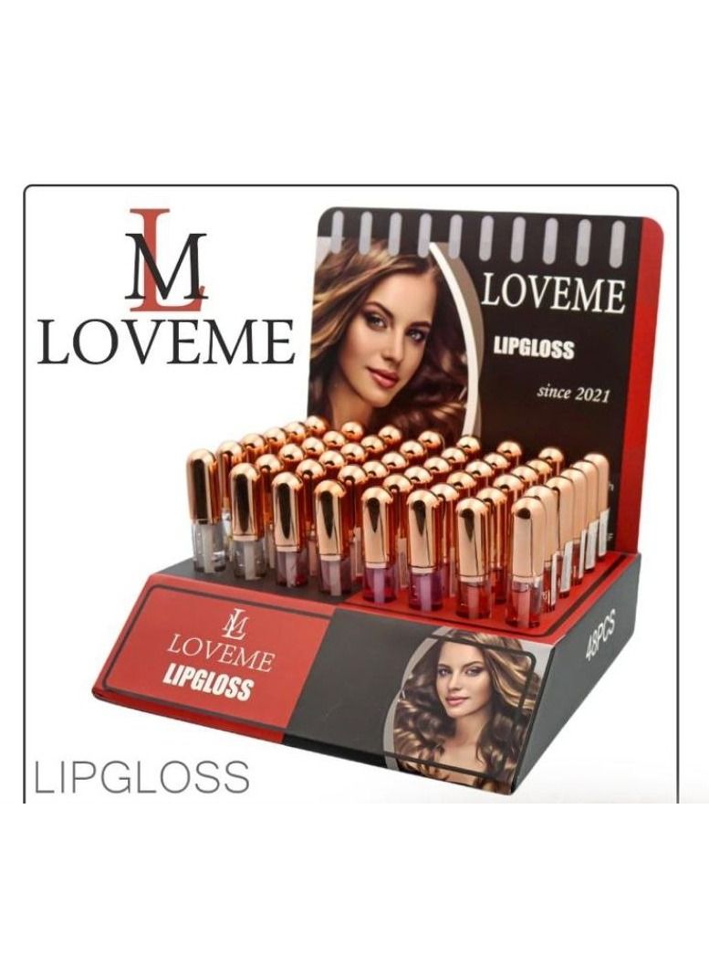 لوف مي 8 قطع ملمع شفاه سائل من لوف مي - Image 2
