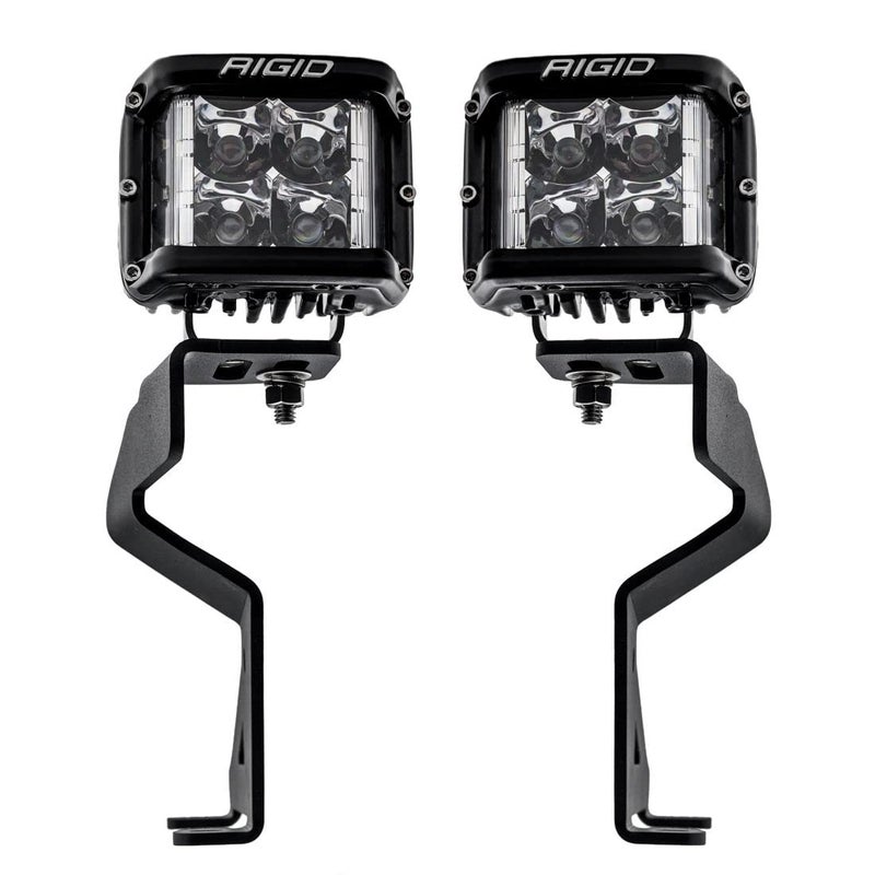Rigid Industries Rigid 46737 APillar LED Light Mount Kit Fits The 2021 Ford 150 Raptor Kit Includes DSS Pro Spot Lights with Amber and Black Covers - Image 3