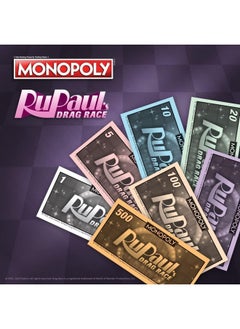 USAopoly Monopoly Rupaul’S Drag Race ; Officially Licensed Collectible Board Game ; Play As Checkered Flag Lipstick Roll Of Duct Tape And More ; Based On Hit Reality Tv Series For 6 Players  - Image 5
