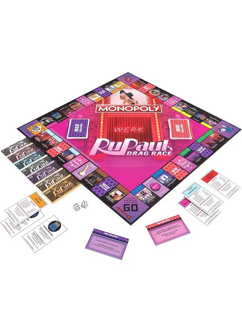 Monopoly Rupaul’S Drag Race ; Officially Licensed Collectible Board Game ; Play As Checkered Flag Lipstick Roll Of Duct Tape And More ; Based On Hit Reality Tv Series For 6 Players