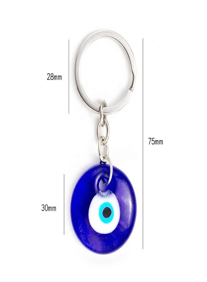 Bestdays Evil Eye Keychain Charm Pendant Handbag Bag Keychain Key Ring (blue eye) - Image 2