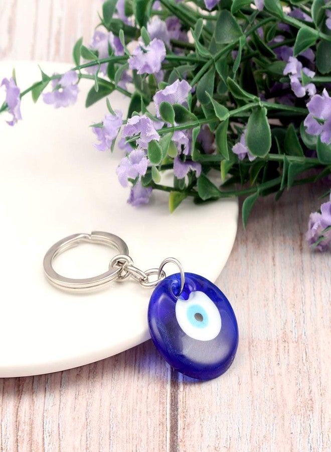 Bestdays Evil Eye Keychain Charm Pendant Handbag Bag Keychain Key Ring (blue eye) - Image 4