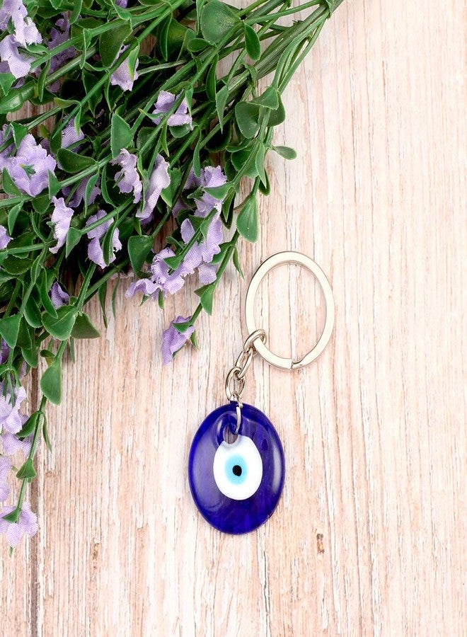 Bestdays Evil Eye Keychain Charm Pendant Handbag Bag Keychain Key Ring (blue eye) - Image 5