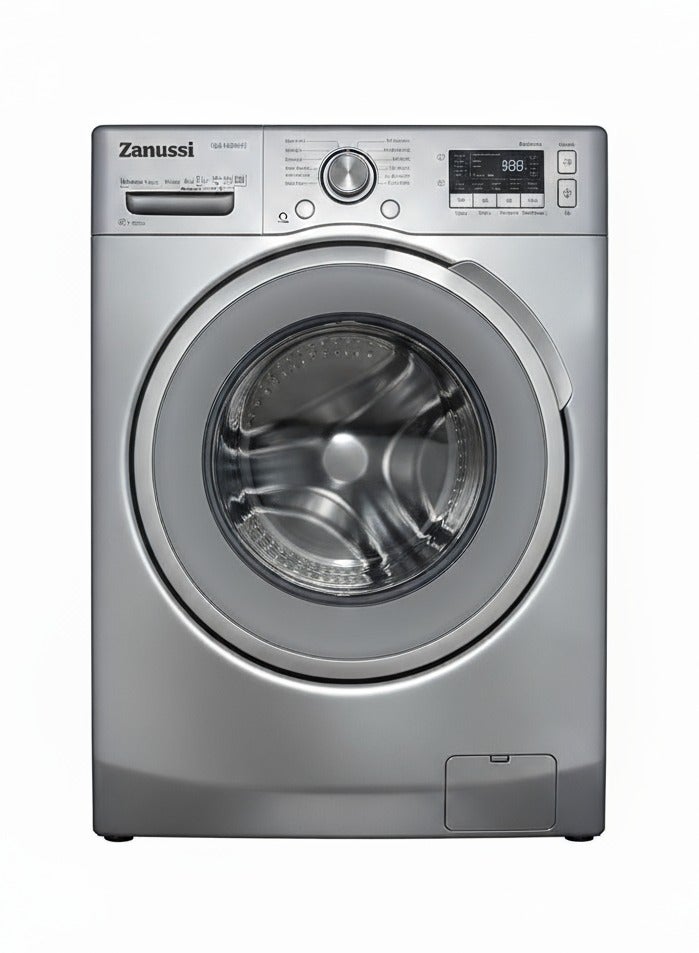 زانوسي غساله زانوسي 8ك 1200 لفه- فضي باب رمادى باطار فضى ZWF8240SV5