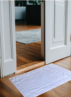 MAXQON Pack Of 2 - Bath Mat - 100% Cotton 900GSM Highly Absorbent Anti-Slip Floor Mat Size-50x80cm, Color-White  - Image 5