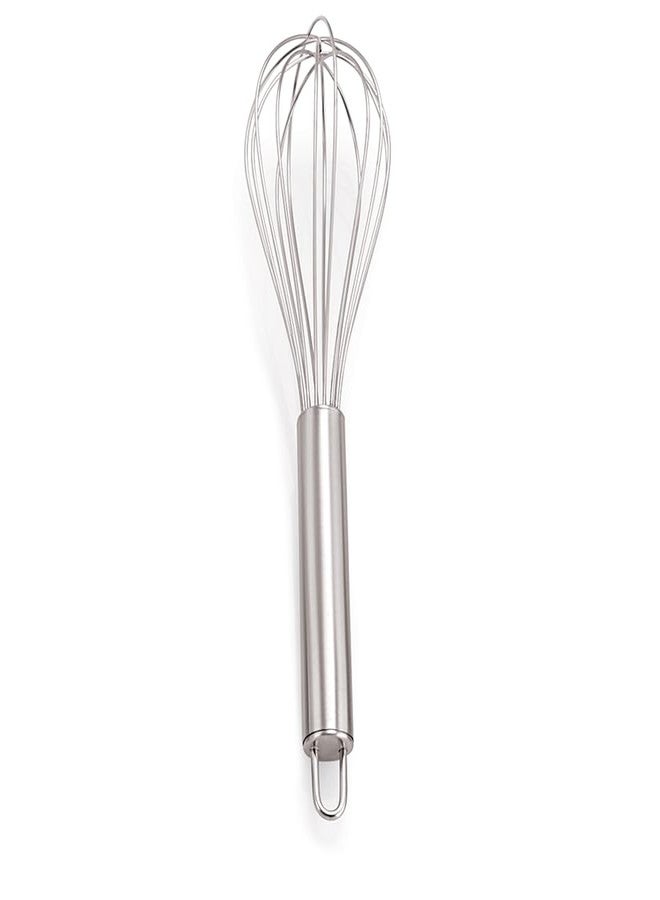 Petals SS Grace Commercial Whisk | 10”/25cms Stainless Steel Balloon Whisk for Mixing, Blending, and Beating (Silver) - Image 2