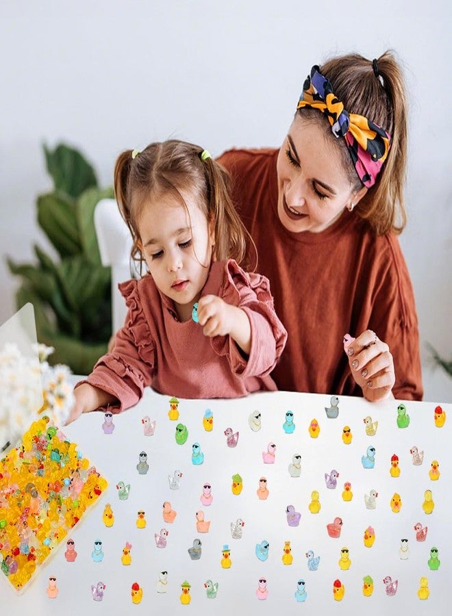 Bingcute 120 Pcs Mini Resin Ducks, Tiny Animals Figures to Hide Small Little Plastic Miniature Ducks Bulk for Dollhouse Decor Home Office Potted Fish Tank Aquarium Landscape Micro Fairy Garden Accessories - Image 5