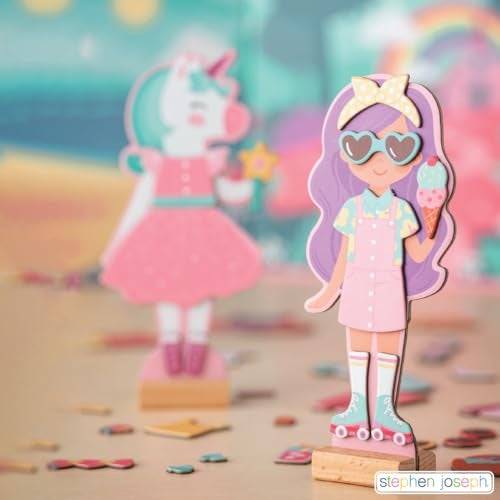 Stephen Joseph, Magnetic Dress Up Doll Bunny and Mouse - Image 2
