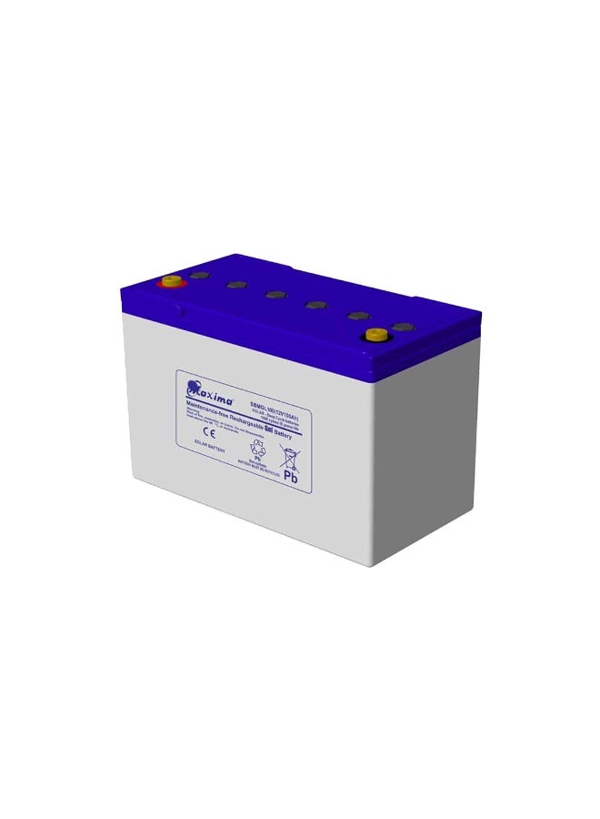 Maxima 12V 100Ah Gel Battery Deep Cycle Maintenance-Free Solar Inverter Power Backup Unit System Pro - Image 1