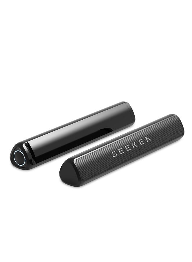 Seeken SEEKEN 10 Hours Playtime Soundbar USB Speakers - Black | High-Resolution Audio | Long Battery Life | Premium Design | High-Quality.  - Image 1