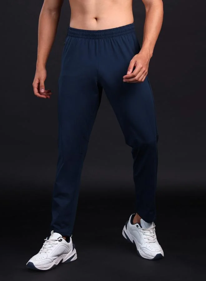 Technosport Technosport Solid Slim Fit Trackpants with Drawstring