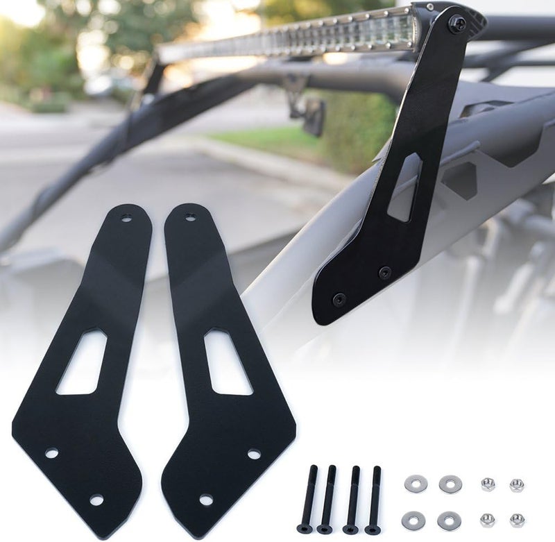 Xprite أقواس تثبيت شريط الإضاءة العلوي LED من مقاس 50 بوصة لطرازات Can-Am Maverick X3 من 2017 إلى 2021 مع قفص الانقلاب الأصلي فقط - Image 1