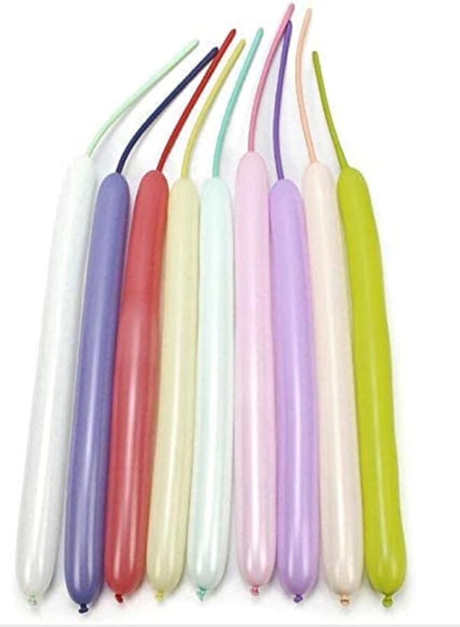 Secret Long Balloons for Balloon Animals Twisting Balloons - 100pcs Macaron Candy Colored Balloon 260Q Latex Magic Balloons Kits for for Party, Clowns, Wedding,Festival,Activity Decoration , 2725612051117