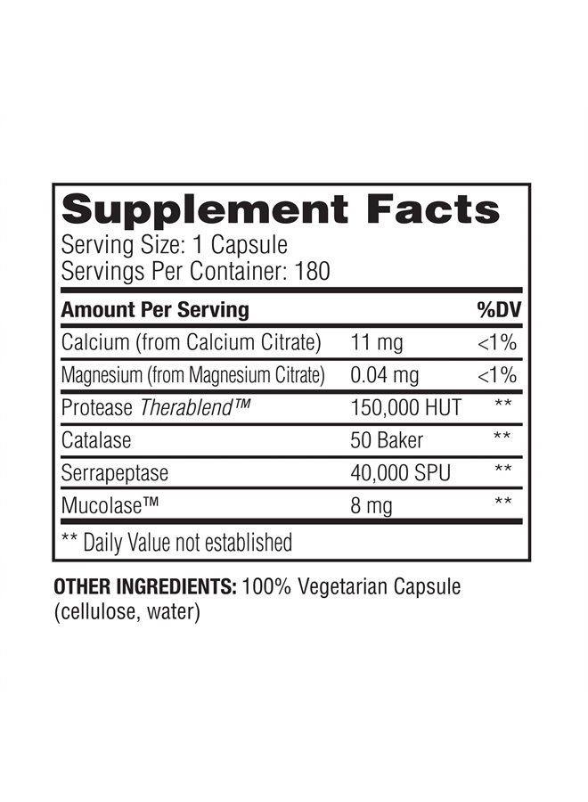 ENZYMEDICA , Enzyme Defense, Specialized Enzyme Formula for Immune System Support, Vegan, Kosher, 180 Capsules (180 Servings)  - Image 2
