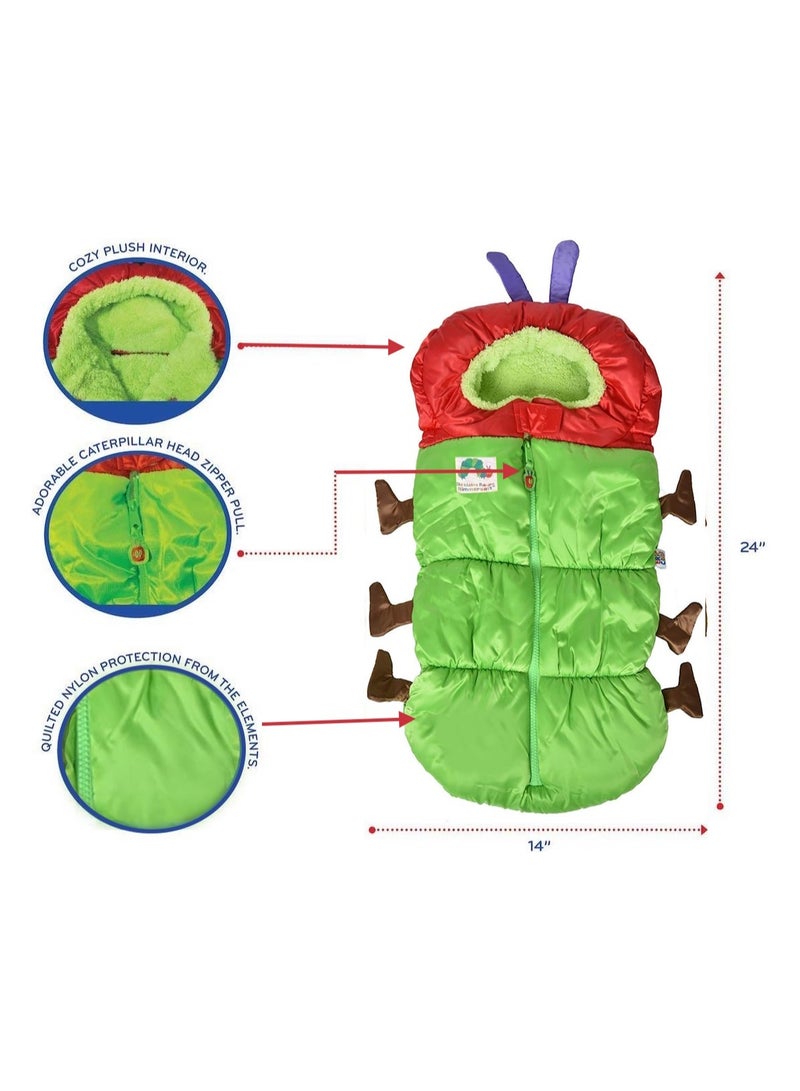 Eric Carle Eric Carle Infant Car Seat Cover Bunting Footmuff Infant Carrier Sack Toddler Bundle Me Baby Bag Baby Stroller Sleeping Bag Polyester The Very Hungry Caterpillar - Image 3