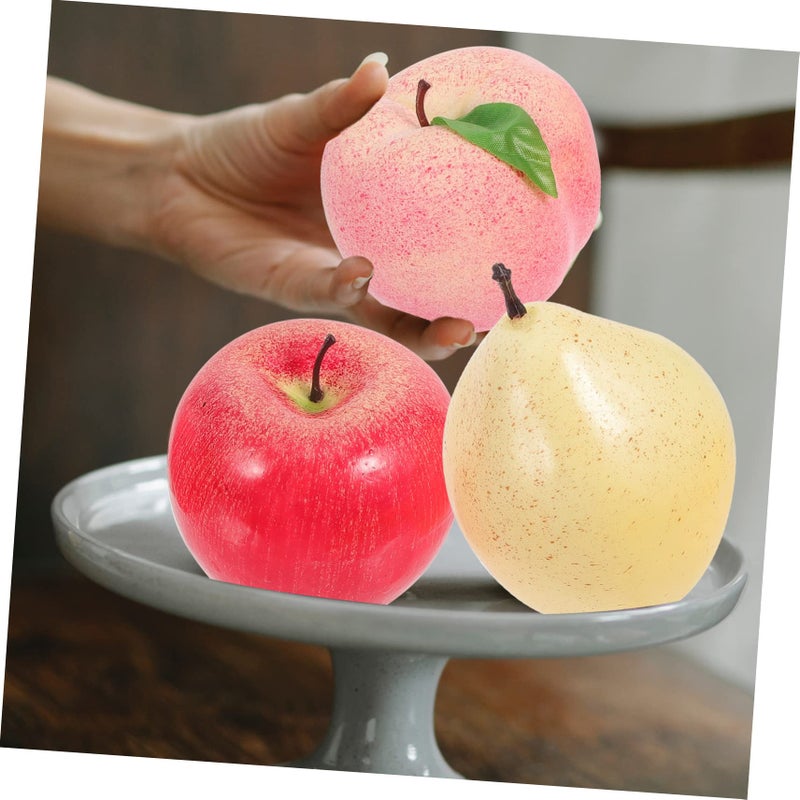 Lifelike Artificial Fruits Set 5pcs Realistic Faux Fruit Decor Home Photo Props - Image 5