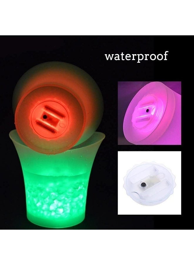 مكبر صوت محمول بتقنية البلوتوث وإضاءة LED مدمج في دلو ثلج، لاسلكي بقوة 5 واط، مزود بإضاءة RGB متدرجة وسعة 7 لترات لتبريد المشروبات - مثالي للحفلات والنوادي والحانات. - Image 5