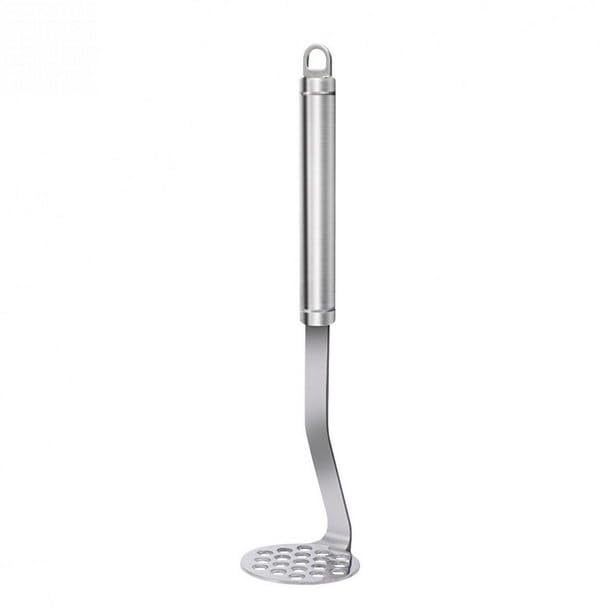 Ameedarshan Stainless Steel Round Potato Masher with Ergonomic Handle | Baby Food and Pav Bhaji Bean Masher Kitchen Utensil Tools (Silver, Pack of 1) - Image 1