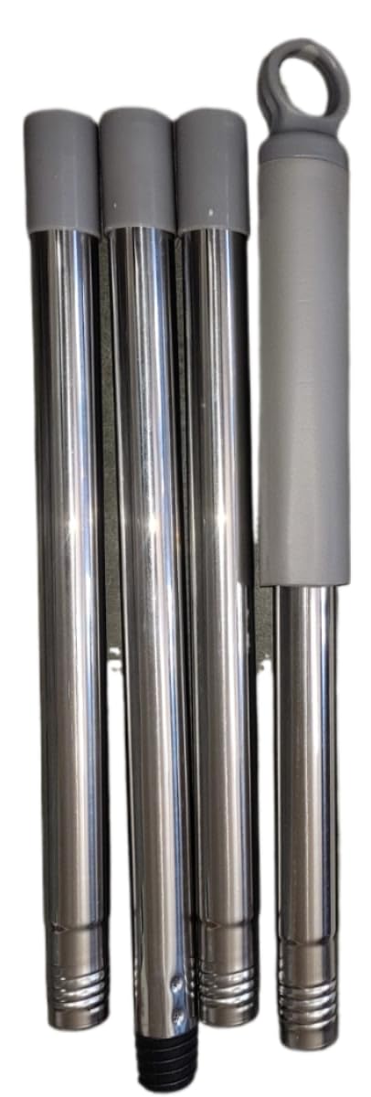 V2H Flat Mop Extendable HandleStick Rod Only for Cleaning FloorGrey Small Size 32 X 12 CM Mop Head - Image 1