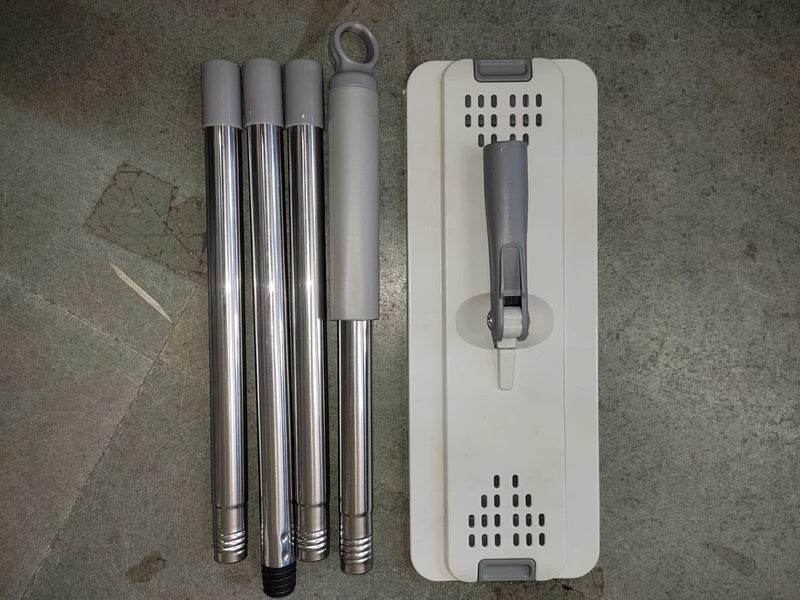 V2H Flat Mop Extendable HandleStick Rod Only for Cleaning FloorGrey Small Size 32 X 12 CM Mop Head - Image 5