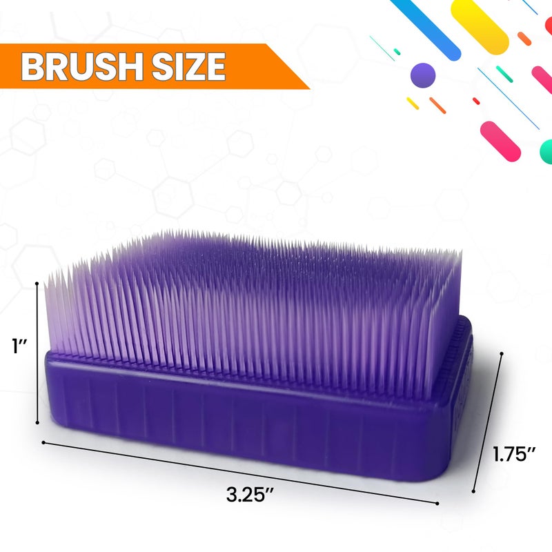 Clipper Mill Wilbarger Method Therapy Sensory Brush Occupational & Therapressure Brush for Calming, Stimulating, and Sensory Brushing â€“ Use as Part of The Wilbarger Brushing Protocol, Colored, 12 Count (Pack of 1) - Image 4