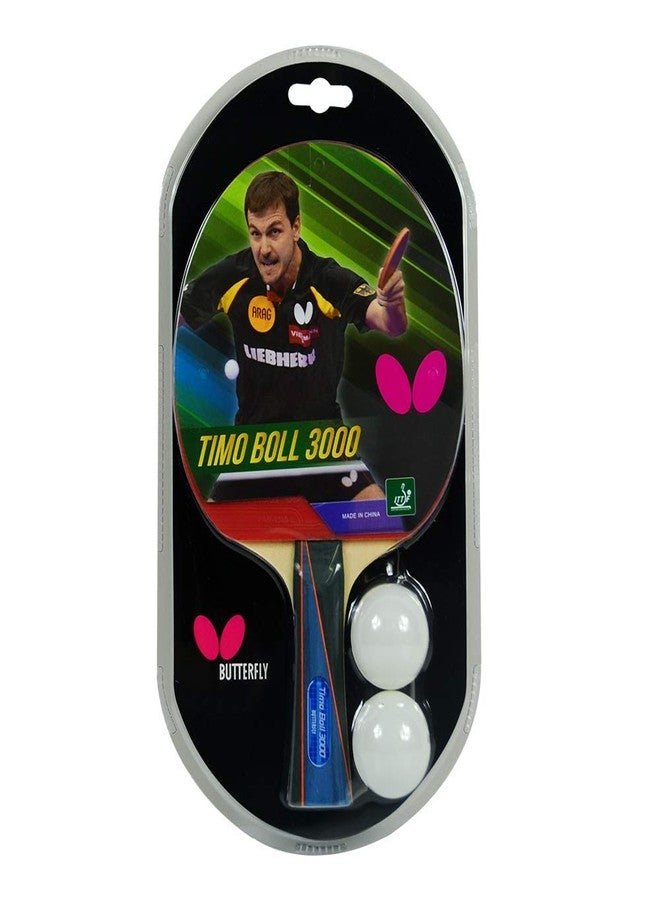 Butterfly Timo Boll Shakehand Ping Pong Paddle - Good Speed and Spin with Superb Control - Japan Series - Recommended for Beginning Level Players - International Table Tennis Federation Approved - Image 1