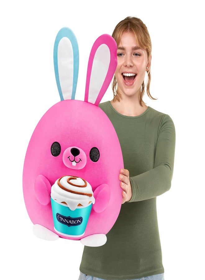 SNACKLES ZURU Snackles (Cinnabon Bunny Super Sized 14 inch Plush by ZURU, Ultra Soft Plush, Collectible Plush with Real Licensed Brands, Stuffed Animal - Image 3