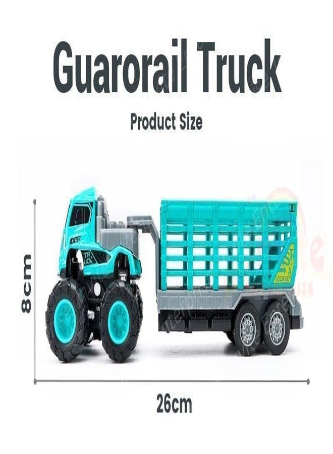 Funspark 1:43 4 WD Diecast Alloy Animal Transportation Truck Toys with Friction Powered Miniature Car Vehicle Toy for Kids, Boys and Girls Best Gift Truck - Image 2