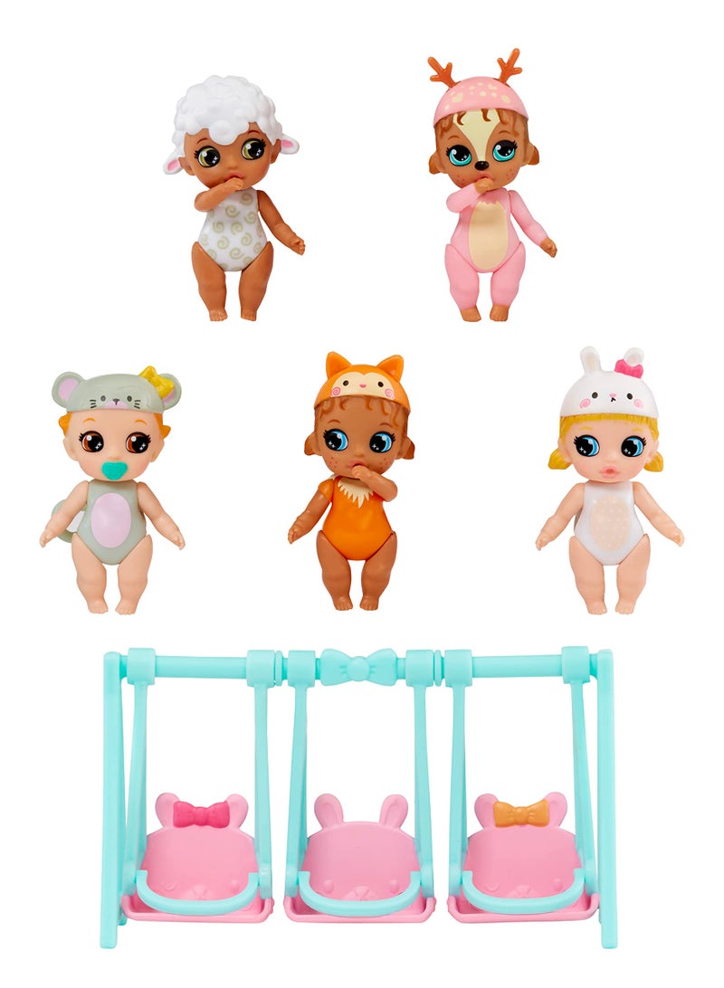 Baby Born Surprise Mini Babies Woodland-Themed Bundle - Value Playset with 5 Collectible Mini Baby Dolls, for Kids Ages 3 and Up - Image 1