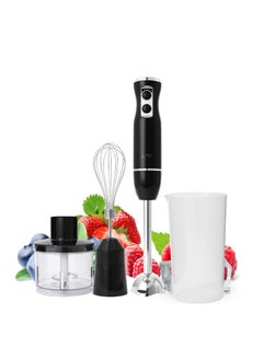 LAC LAICHY 4 in 1 Blender, Hand Blender Electric 500W 2-Speed and Turbo Mode, Immersion Blender with 500ml Food Chopper, 600ml Container, Milk Frother, Egg Whisk, for Smoothie Sauces Food Soups  - Image 1