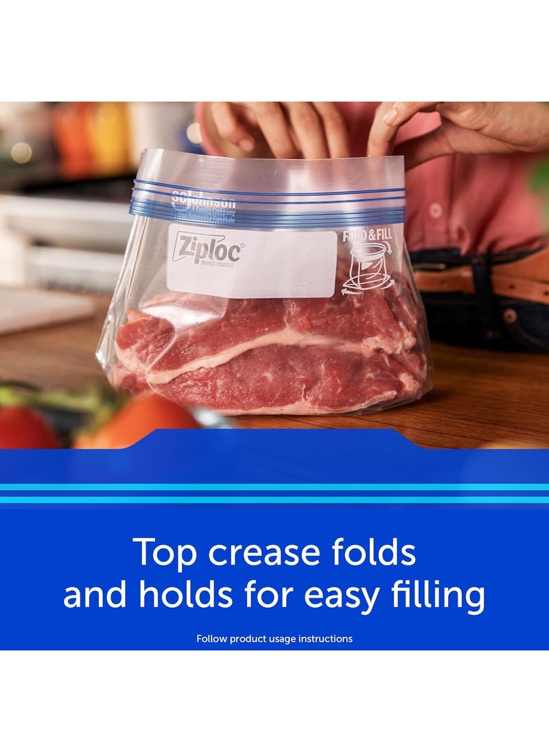 Ziploc Ziploc Freezer Bags Gallon, 60. 0 Count  - Image 5