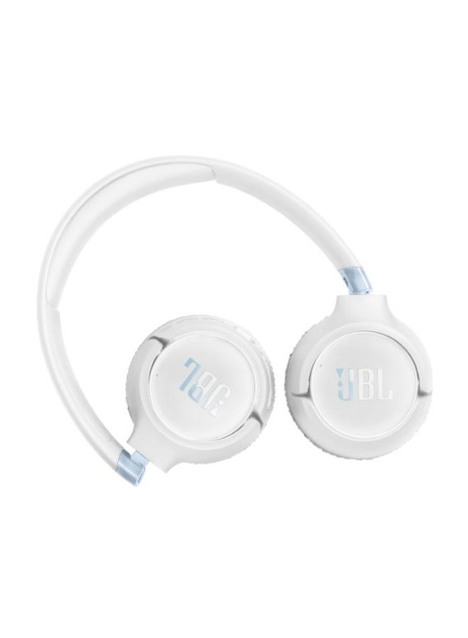 JBL Tune 680NC Wireless On-Ear Noise Cancelling Headphones with Hi-Res JBL Pure Bass & Spatial Sound, 76H Battery Life, Smart Ambient, Dual Mics, Bluetooth 6.0 – White (JBLT680NCWHT) White - Image 3