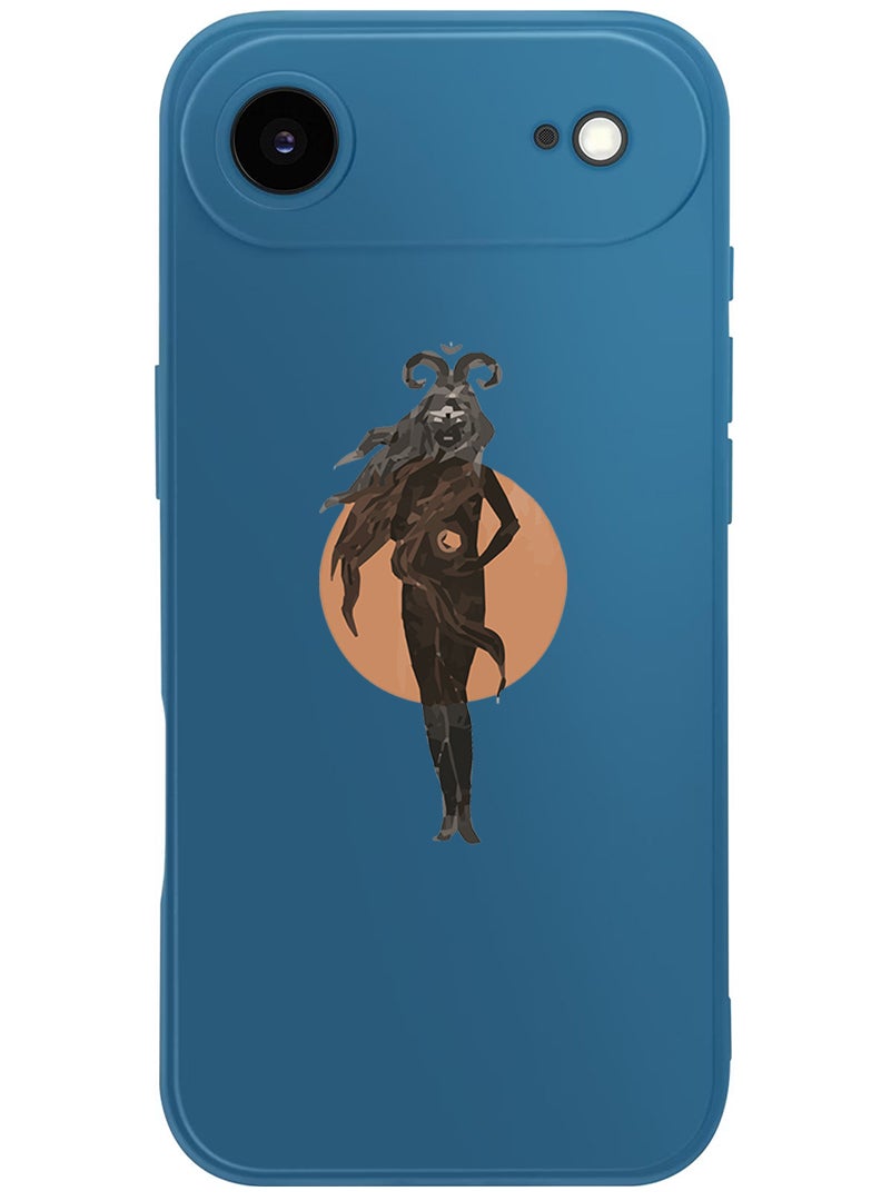 Theodor Protective Slim Fit Case Liquid Silicone Cover with Full Body Protection Anti-Scratch Shockproof Case For Apple iPhone 17 Air (Blue) aries - Image 1