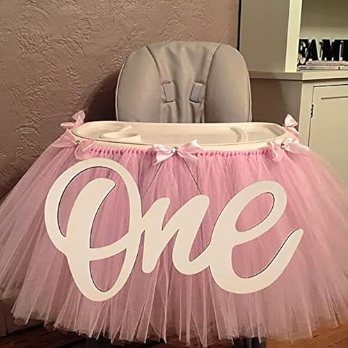 Cliths One Wooden Sign One Cutout Letter for 1st Birthday Party, 14 Inch One Sign One Banner Photo Prop for Baby Shower Party Decorations (9x14IN) - Image 2