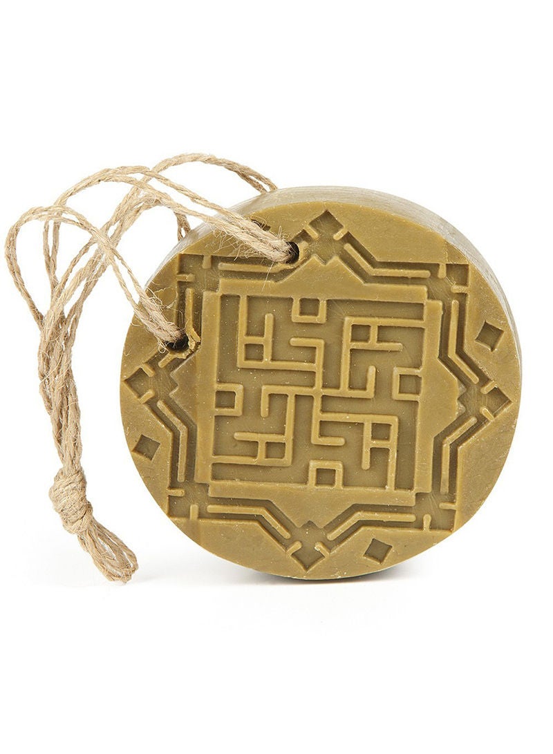 najel Aleppo Najel Soap with Amber & Oud with Olive and Bay Laurel Oils, for Face, Body and Hair - 150g - Image 3