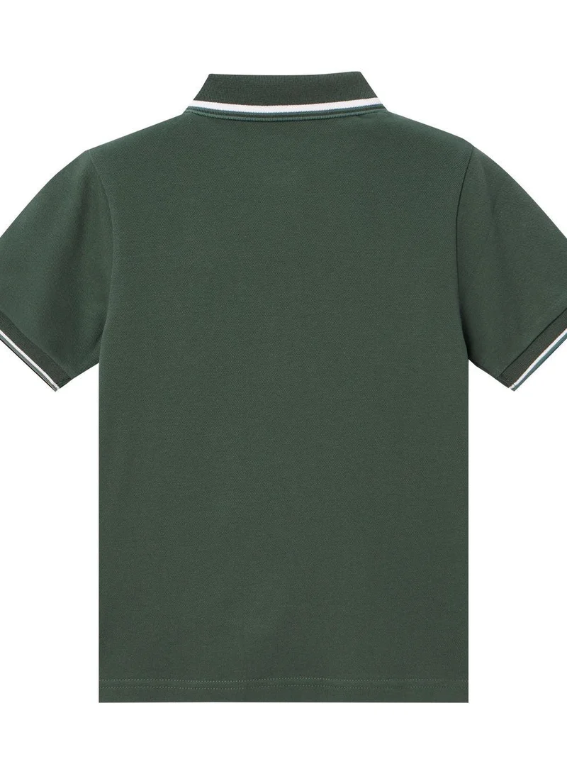 GIORDANO Junior's Slim Fit Cotton Pique Signature Embroidery Polo