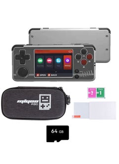 Miyoo A30 Handheld Game Console 2.8-inch 640*480 IPS Screen 2600mAh Compatible with WiFi Multiplayer Portable Case(Gray Black)  - Image 1